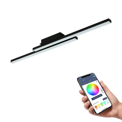 Abbildung von EGLO connect Fraioli Z LED Deckenlampe schwarz
