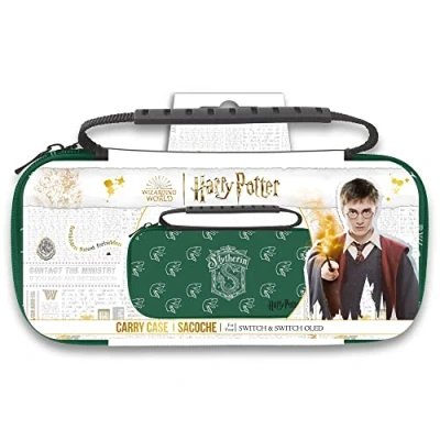 Abbildung von Freaks and Geeks Harry Potter Slim Tasche für Switch und OLED Slytherin Grün