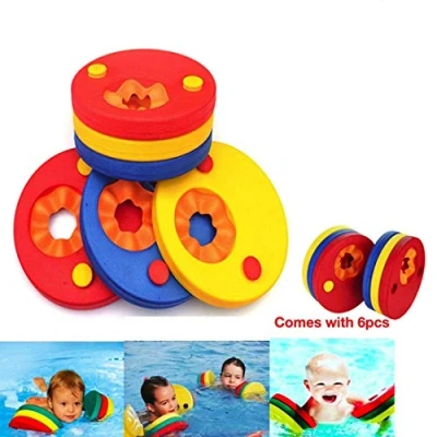 Abbildung von kaianda Pack of 6 Swimming Sleeves, Armbands for Children, aid Discs, Foam arm Bands, Float Set, Very Suitable Children to Learn Swim