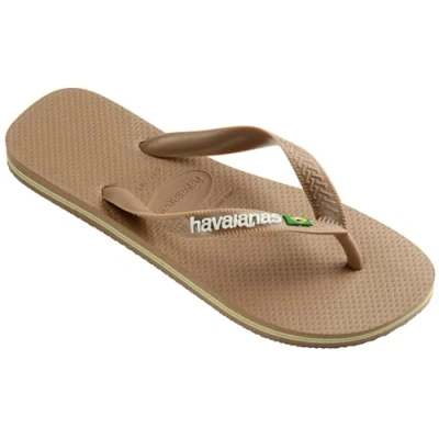 Abbildung von Havaianas Unisex Brasil Logo Flip Flops, Rose Gold, 33/34 EU