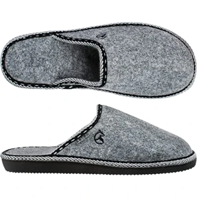 Abbildung von ESTRO Hausschuhe Herren Filz Pantoffeln Filzpantoffeln Männer Winter Warm F14 (Grau, 42 EU)