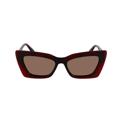 Abbildung von Calvin Klein Jeans Sonnenbrille, Damen, Größe: One Size, Havana red blue
