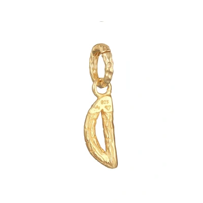 Abbildung von Elli Organic Letter D Anhänger goldcoloured, Damen, Größe: One Size, Gold coloured
