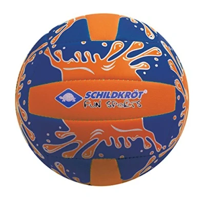 Abbildung von Schildkröt® Neopren Mini Beachvolleyball, Größe 2, Ø 15 cm, griffige textile Oberfläche, salzwasserfest, ideal für kleine Kinderhände, 970274