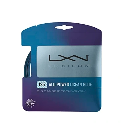 Abbildung von Wilson Luxilon Tennissaite ALU Power, 12,2 m, Polyester, Ocean Blue (Blau), 1,25 mm,
