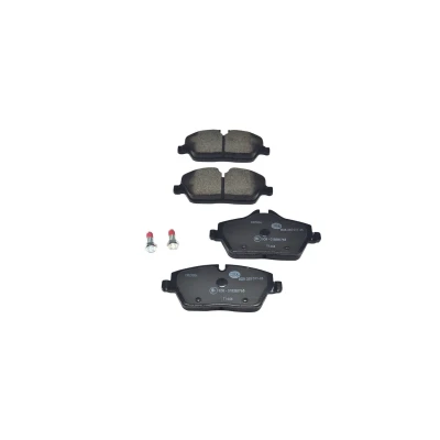 Abbildung von HELLA 8DB 355 011 261 Bremsbelagsatz für Verschleißwarnanzeiger vorbereitet mit Bremssattelschrauben Zubehör BMW: 1 Hatchback, Coupe