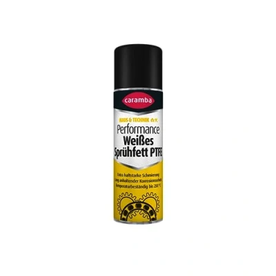 Abbildung von Caramba Performance Weißes Sprühfett PTFE, Schmierstoff und Korrosionsschutz für bewegliche Teile aller Art, Temperaturbeständig, Haftstark, 250 ml
