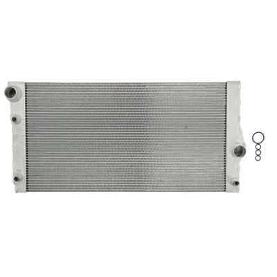 Abbildung von THERMOTEC D7B046TT Kühler, Motorkühlung Aluminium 600 329 32 Kühlrippen gelötet BMW: 5 Saloon, Touring