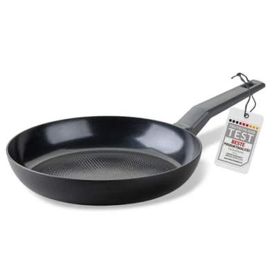 Abbildung von Fackelmann Pfanne 28cm Statement Keramik beschichtete Recyceltes Aluminium mit Antihaft Beschichtung, Wabenbodenstruktur Für alle Herdarten inklusive Induktion, PFAS frei