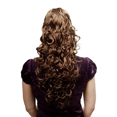 Abbildung von WIG ME UP N310 12 Voluminös wallendes Haarteil/Zopf/Pferdeschwanz, lockig, sehr lang, ca. 60 cm, Braun