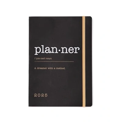 Abbildung von Letts of London Eco Writers Words Terminplaner 2025, A5, Wochenansicht, Schwarz