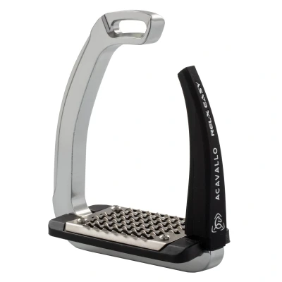 Abbildung von Acavallo Steigbügel REL X Easy Aluminium/Zwart 12cm Agradi.deVerkauft von Agradi