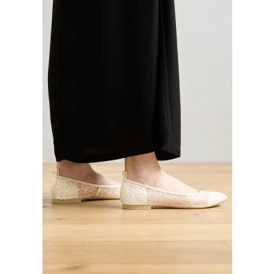 Abbildung von Tamaris Klassischer Ballerina, Damen, Größe: 36, Ivory glam Schuhe