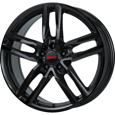 Abbildung von ALUTEC 4 loch 16Zoll 100mm Alufelge Ikenu hyper silber schwarz Horn poliert IKE65646L62 6 Felge