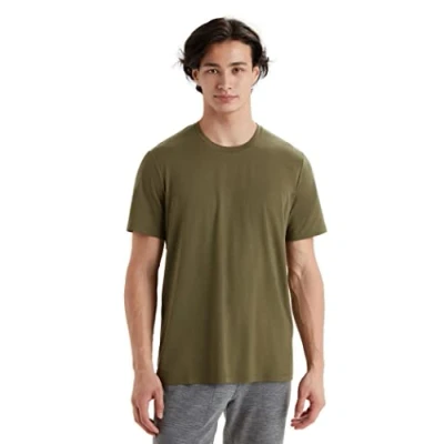 Abbildung von Icebreaker Herren Tencel Lyocell Baumwolle SS T Shirt für Alltag, Abenteuer, Gym &amp; Training Loden, M