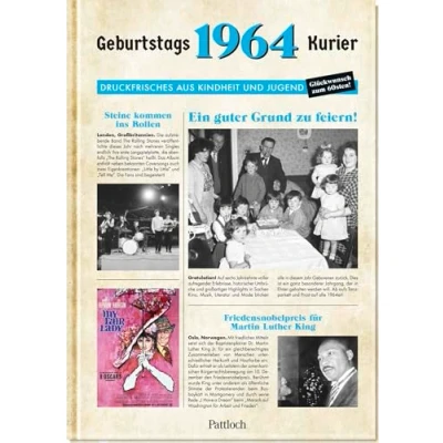 Abbildung von 1964 Geburtstagskurier: Druckfrisches aus Kindheit und Jugend Geburtstagszeitung als Geschenk zum 60. Geburtstag