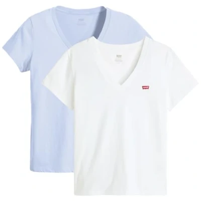 Abbildung von Levi&#039;s® T Shirt »VNECK TEE 2 PACK«, (Packung, tlg.)
