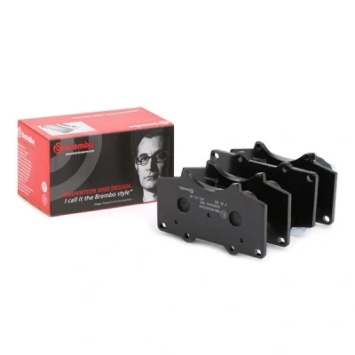 Abbildung von BREMBO P 83 102 Bremsbelagsatz mit akustischer Verschleißwarnung ohne Zubehör TOYOTA: Hilux VIII Pickup, Land Cruiser Prado 150