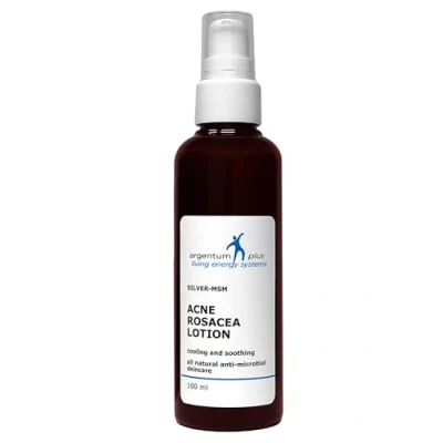 Abbildung von argentum plus Silber MSM Akne Rosacea Lotion 100 ml Natürliche Pflege für die zu und papulopustulöser neigende Haut