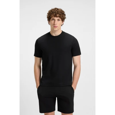 Abbildung von HUGO Austin Nachtwäsche Shirt, Herren, Größe: Small, Black one