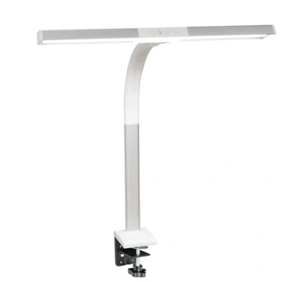 Abbildung von FeinTech LTL00310 LED Schreibtischlampe 50 cm breit dimmbar mit Klemmfuß