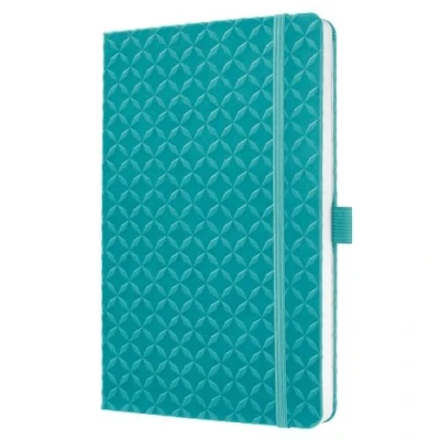 Abbildung von Sigel JN103 Notizbuch Tagebuch Jolie, ca. A5, liniert, Hardcover, Gummiband, Stifteschlaufe, Einstecktasche, Aqua Green türkis, vegan, aus nachhaltigem Papier
