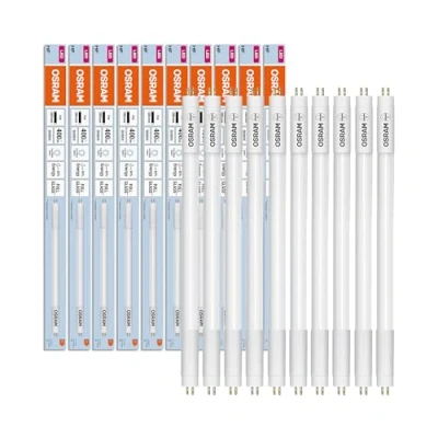 Abbildung von OSRAM LED TUBE T5 HF L8 SHORT 288 mm, lineare Röhre, 4W, 400lm, 4000K, kaltweißes Licht, Ersatz für klassische Leuchtstoffröhren mit G5 Sockel, lange Lebensdauer, energiesparend,10 Pack