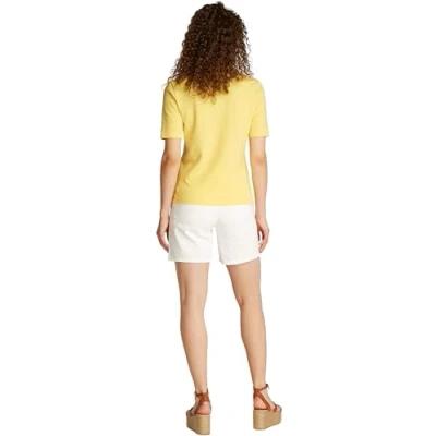 Abbildung von Tommy Hilfiger REG SS Poloshirt, Damen, Größe: Medium, Citronella