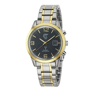 Abbildung von ETT Eco Tech Time Funk Solar Herren Uhr Analog mit digitalem Datum Edelstahl Armband EGS 11502 32M