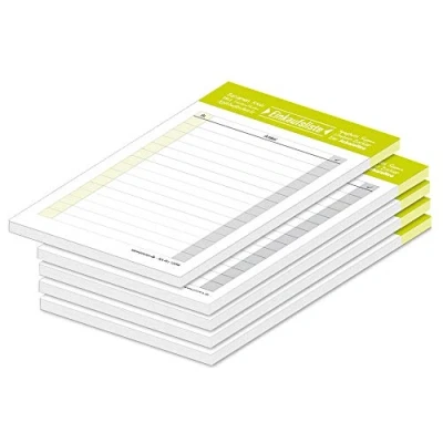 Abbildung von PRICARO Einkaufsliste &quot;Typo&quot;, magnetisch, limettengrün, A6, 25 Blatt, 5 Stück