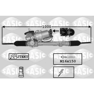 Abbildung von SASIC 7170057 Servolenkung elektrisch mit Axialgelenk, ohne Kugelgelenke PEUGEOT: 207 Hatchback, CC