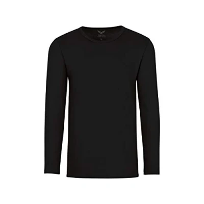 Abbildung von Trigema Jungen 302501 Langarmshirt, Schwarz (schwarz 008), 152