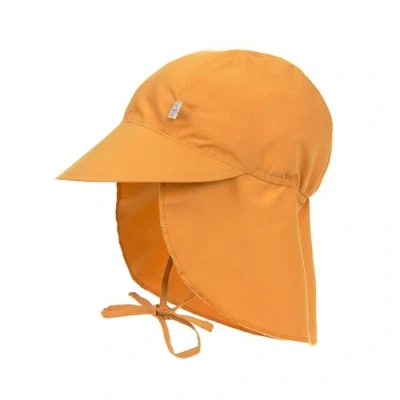 Abbildung von LÄSSIG Baby Kinder Schirmmütze mit UV Schutz und langem Nackenschutz/Sun Protection Flap Hat gold, 3 6 Monate, Größe: 43/45