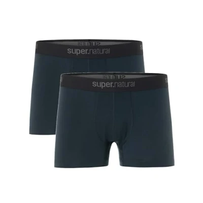 Abbildung von super.natural Herren M Tundra175 2 Pack Boxershorts, Jet Black/Jet Black, EU