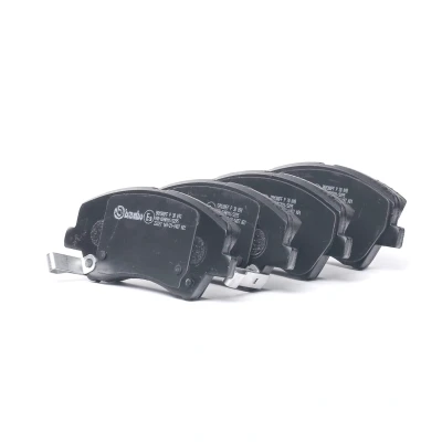 Abbildung von BREMBO P 30 098 Bremsbelagsatz mit akustischer Verschleißwarnung Anti Quietsch Blech Zubehör KIA: Stonic Hatchback, Rio 4, HYUNDAI: i20 III