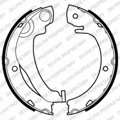Abbildung von DELPHI LS2020 Bremsbacken 180 32 TOYOTA: Corolla Verso