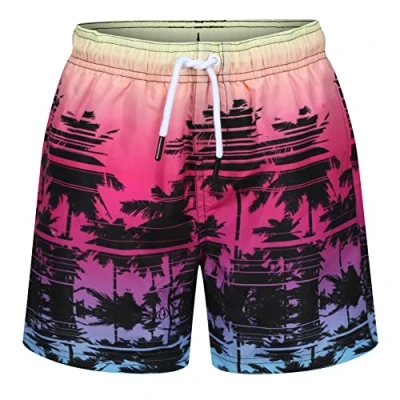 Abbildung von RIPT Jungen Essentials Quick Dry UV 50 Sonnenschutz Badeshorts Badehose, Rosa, 11 12 Jahre