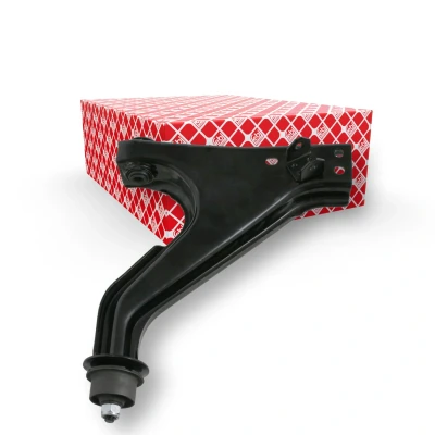 Abbildung von FEBI BILSTEIN 23153 Querlenker mit Lager Vorderachse rechts, unten Stahlblech VOLVO: 240 Saloon