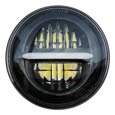 Abbildung von SZDPC 5.75 &#039;&#039; LED Projektions Scheinwerfer für Harley Davidson, 5 3/4 Zoll Runder Motorrad mit Tagfahrlicht (Schwarz)