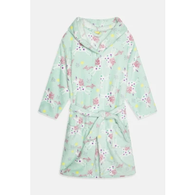 Abbildung von Playshoes Unisex Kinder Fleece Bademantel Morgenmantel, Einhorn, 158/164