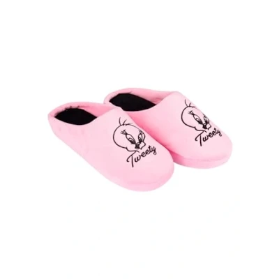 Abbildung von United Labels Looney Tunes Tweety Hausschuhe, Größe 41 42, Slipper Damen, Pantoffeln mit Motiv, Puschen in Rosa