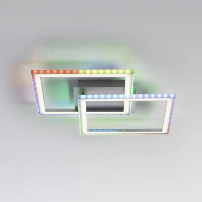 Abbildung von JUST LIGHT Deckenleuchte »FELIX60«, 2 flammig, Leuchtmittel LED Board fest integriert integriert, LED, CCT über Fernbedienung, RGB Rainbow, Infrarot inkl., dimmbar