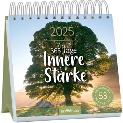 Abbildung von Postkartenkalender 365 Tage Innere Stärke 2025: Wochenkalender 2025, 53 Postkarten für mehr Resilienz