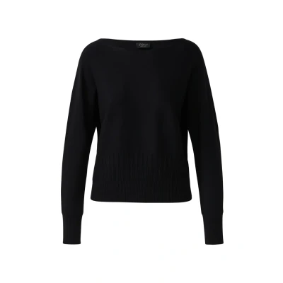 Abbildung von s.Oliver Black Label MIT FLEDERMAUSÄRMELN Strickpullover, Damen, Größe: 42, Schwarz