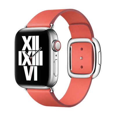 Abbildung von Apple Modern Buckle Watch medium 38mm / 40mm 41mm Pink Citrus MY612ZM/A