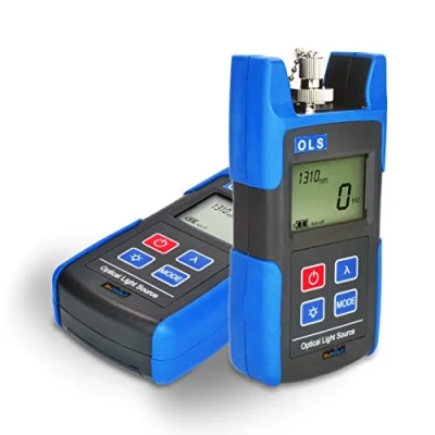 Abbildung von SUWOLF 1310/1550nm Tragbar FTTH Mini Fiber Optical Laser Light Source,Lwl messgerät/Glasfasertester/Fiber Optic Cable Tester Tool mit SC FC ST Adapter für die Wartung von CCTV CATV Anlagen