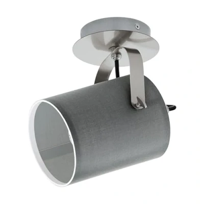 Abbildung von Eglo 98138 Spotleuchte LED VILLABATE nickel matt grau E27 1X10W Ø12cm dimmbar