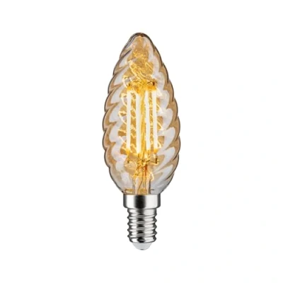 Abbildung von LED Kerzenlampe E14 4,7W gold gedreht dimmbar