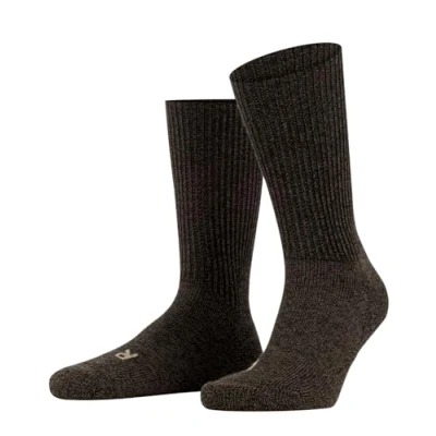Abbildung von FALKE Unisex Socken Walkie Ergo U SO Wolle einfarbig 1 Paar, Braun (Dark Brown 5450), 42 43