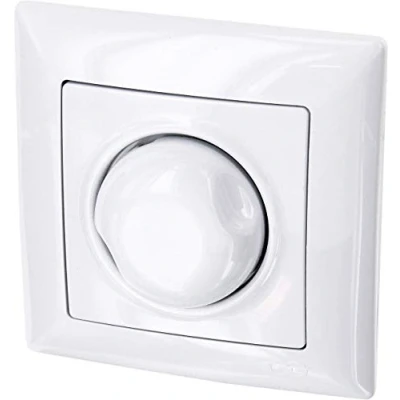 Abbildung von Unterputz Drehdimmer 1000W, All in One, Serie G1 reinweiß